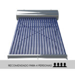 Termotanque Solar CheapSun no presurizable inoxidable 200 lts -