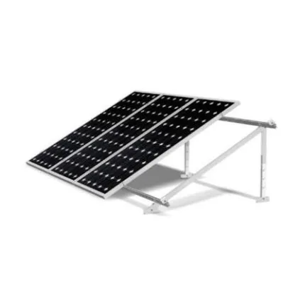 Estructura de aluminio REGULABLE 15-30º  para 3 paneles de 30mm de espesor -