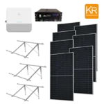 Sistema de Generación Solar On Grid monofasico HIBRIDO 6  kW CON BATERIAS