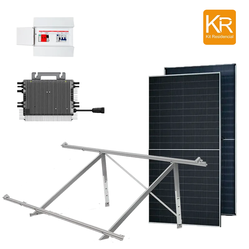 kit mono microinversor 2 paneles Sistema de Generación Solar ON GRID monofasico MICROINVERSOR - 2 Paneles - Imagen 1